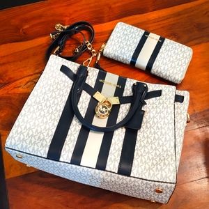 Michael Kors handbag with matching wallet